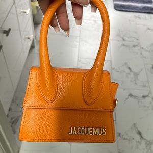 Orange Jacquemus Le Chiquito mini bag